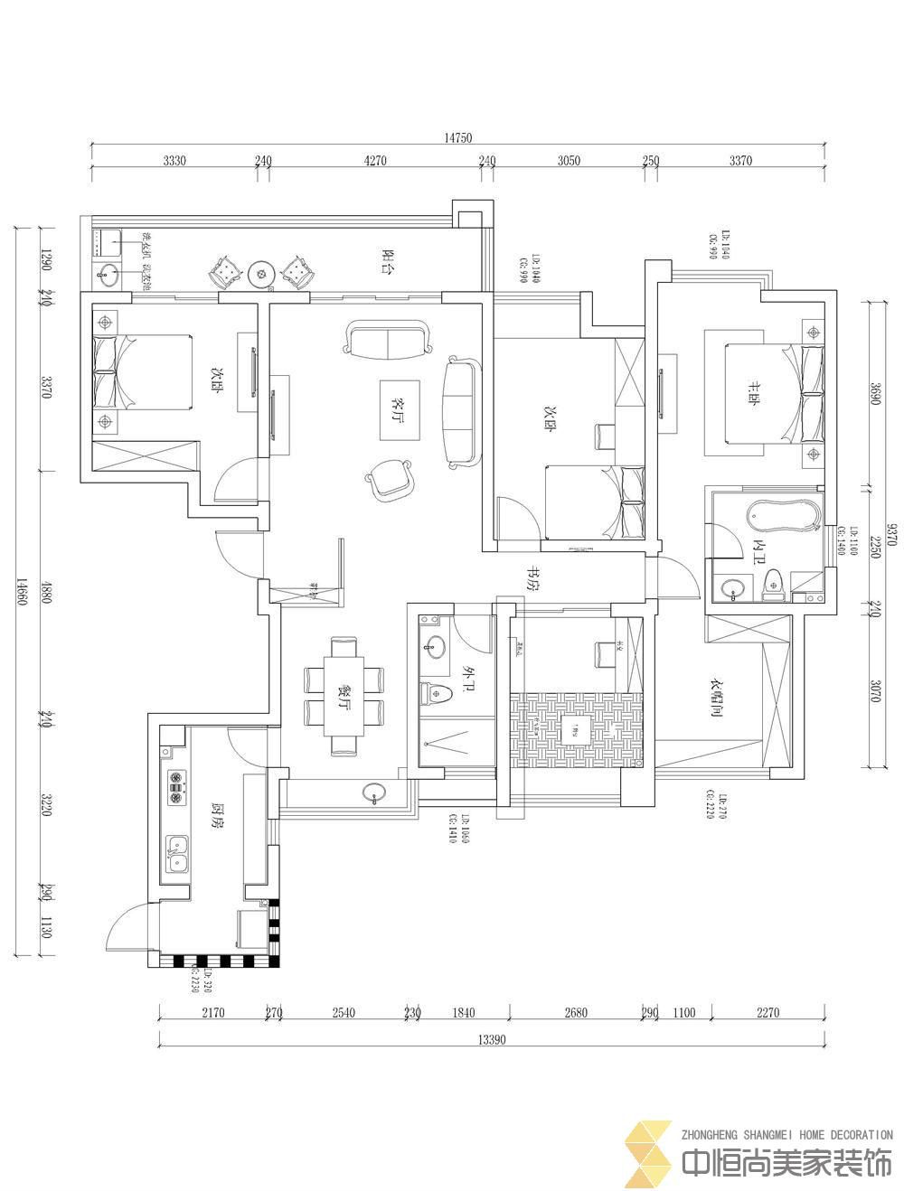 西安,西安家裝,西安家裝設(shè)計(jì),西安小戶型設(shè)計(jì)公司,裝修案例山水領(lǐng)秀裝修效果圖