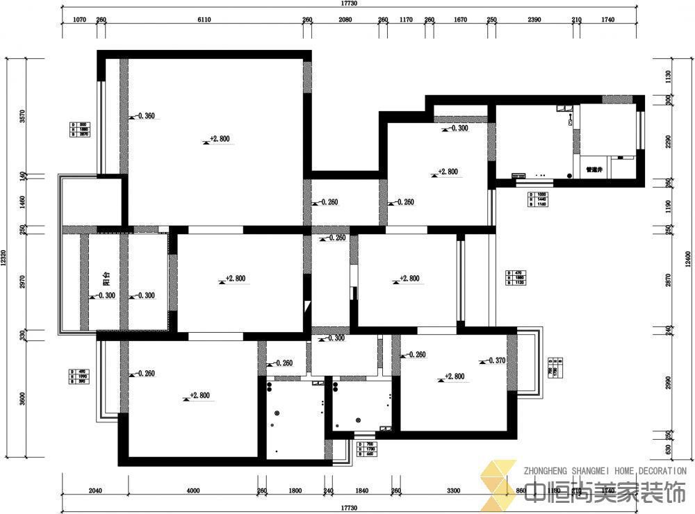 西安,西安家裝,西安家裝設計,西安小戶型設計公司,裝修案例紫汀苑效果圖