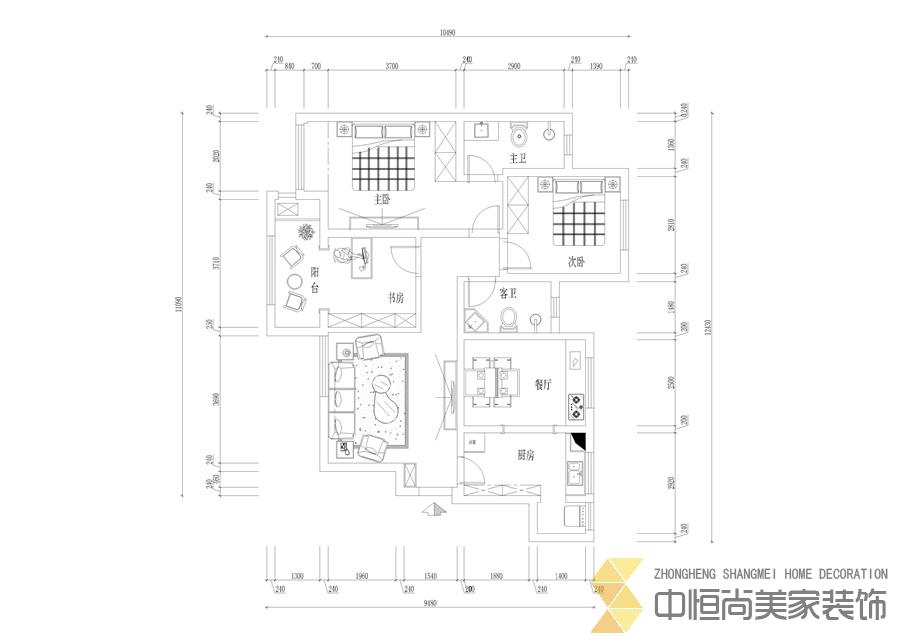 西安,西安家裝,西安家裝設(shè)計(jì),西安小戶(hù)型設(shè)計(jì)公司,裝修案例華容二十四城效果圖